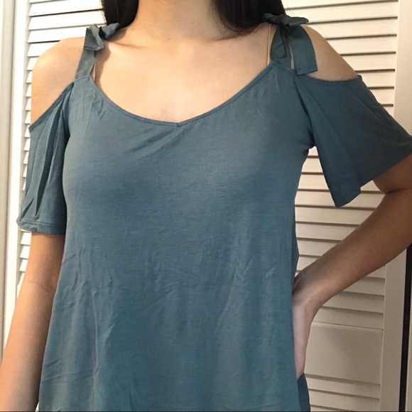 Garage Shoulder Tie Midi Tee - Picture 3 of 7